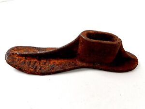 Antique Vintage Warranted 17 Cast Iron 8 Mold Cobbler Shoemaker Shoe Form 822