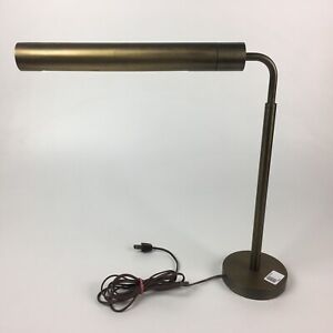 Mid Century Modern Brass Desk Lamp Tube Design Dimmer