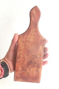 11 Antique Small Wooden Cutting Board Hand Carved Primitive Hardwood Tick 