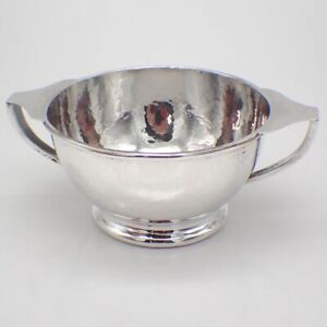 Clemens Friedell Sugar Bowl Hammered Sterling Silver Handwrought