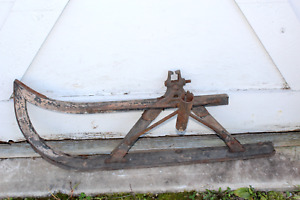 Antique Horse Sleigh Sled Carriage Runner 2 Primitive Americana