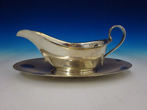 Old French By Gorham Sterling Silver Gravy Boat With Underplate 297 2505 
