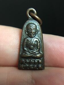Mini Phra Lp Thuad Thai Amulet Talisman Fetish Luck Rich Charm Protection