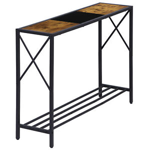 41 8 Industrial Console Table 2 Tier Narrow Sofa Entryway Table For Living Room