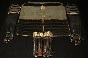 Armor Parts Sangu Kote Haidate Sunate Of Yoroi Japan Antique Edo Period Iron