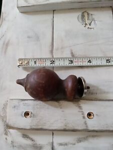 Antique Wood Finial Grandfather Clock Bed Post Topper Furniture