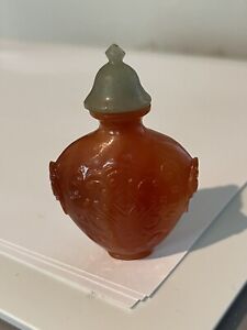 Absolutely Beautiful Agate Snuff Bottle 2 5 Tall X 1 5 Wide And 1 0 Deep