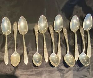 Schofield Lorraine Sterling Silver 11 Demitasse Spoons Monogrammed S