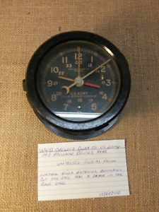 Ww2 Us Army Chelsea M 1 24 Hour Message Center Clock