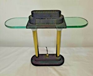 Robert Sonneman Kovacs Style Memphis Bankers Halogen Desk Lamp Mid Century Vtg
