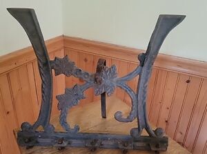 Antique Architectural Salvage Iron Floral Scroll Easel Steampunk Victorian