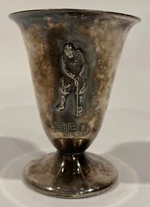 The Robbins Co Silver Plate 1930 Golf Trophy Cup