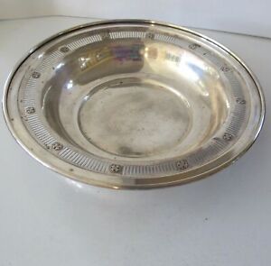 Wallace Large Sterling Silver Pierced Bowl No Monogram