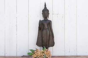 Tall Antique Bronze Thai Buddha