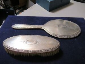 Antique International Sterling Silver Vanity Grooming Set Mirror Brush