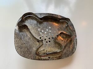 Antique Primitive Tin Bird Cookie Cutter With Handle