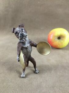 Bronze Vienna Franz Bergmann Dog Bulldog Musician Early Xx 3 