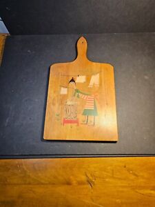 Mid Century 9 X12 Cutting Board Period Graphics Nerco Company Dated 1960