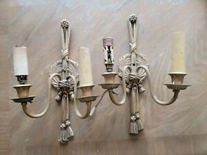 Vintage Solid Brass Wall Sconces