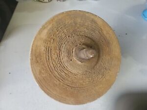 Antique Primitive Grinding Stone 2 Square Hole 10 Wheel 2 Thick Mill Sharpen