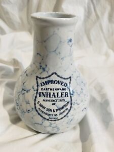 Maw S Improved Inhaler Antique English Ironstone Medical Infuser Replica