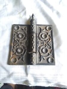 Old Door 4 X 5 1 4 Vintage Steeple Top Pin Cast Iron Hinges