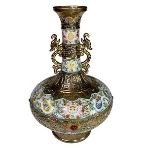 Chinese Famille Rose 16 5 Porcelain Vase With Gilding Qianlong Period Design