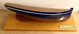 Superb Handcrafted Half Hull Wooden Boat Model On Plaque