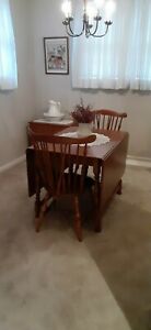 Antique Dining Room Set Solid Wood Maple Excellent Condition