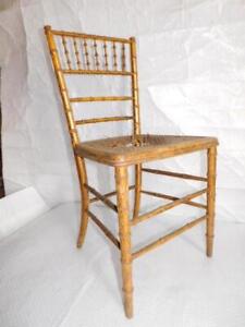 Vintage Antique Wood Wooden Rare Chiavari Chair Accent Dining Desk Table Bedroom