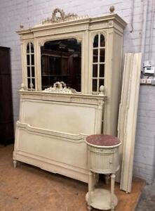 Arrives July 2024 French Antique Louis Xvi Bedroom Set Armoire Bed Nightstand