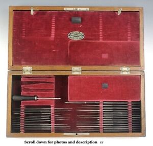 Superb 1864 1886 George Tiemann 29pc Surgeon S Urologic Set W Rosewood Box