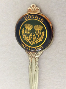 Bonnie Scotland Thistle 5 Silverplate Not Sterling Souvenir Spoon Collectible