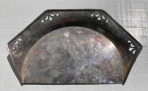 Antique Meriden International S P Co 929 Crumb Tray Silverplate Ornate 6 2oz