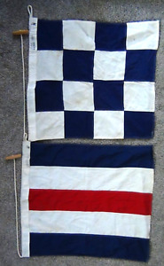 2 Vintage Dettra Navy Signal Flag Size 3 C N
