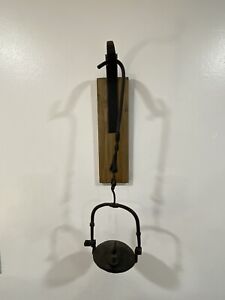 1800 S Primitive Brass Miners Betty Whale Oil Lamp Lantern