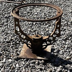 The Bignall Co Cast Iron Hot Water Heater Tank Stand Ornate Industrial Antique