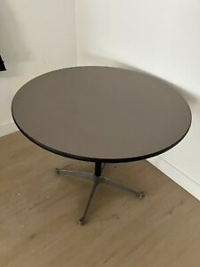 Herman Miller Charles Eames 36in Grey Laminate Metal Table Very Good Condition