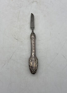 Antique Sterling Silver Handled Cuticle Knife Nail Grooming 5 5 