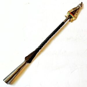 Authentic Antique Central African Iron Spear Point Tribal Weapon For Hunting B