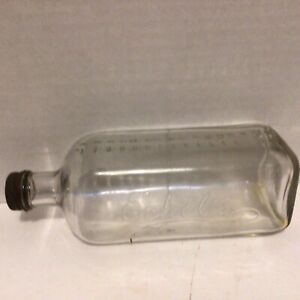 Antique Eckels Embalming Fluid Glass Bottle