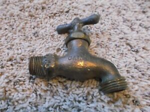 Vintage Calco Solid Brass Water Spigot Faucet For Garden Sink Tub 4 Length