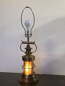 Vintage Nautical Maritime Ship Lantern Table Lamp