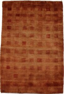 Vintage Extra Kpsi Tribal Solid 4x6 Gabbeh Handmade Oriental Area Rug Carpet