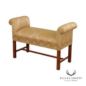Ethan Allen Chippendale Style Window Bench