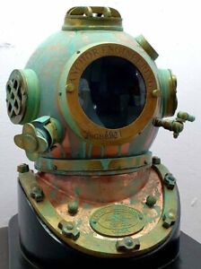 Brass Antique Diving Divers Helmet Mark V Us Navy Helmet Marine 18 Scuba Helmet