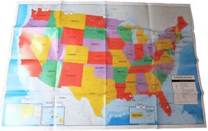Poster Size Wall Map United States Of America 39 4 X 27 5 Teaching Tree