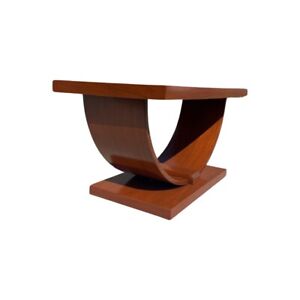 1940s Art Deco Streamline Brazilian Rosewood Walnut Coffee Table Restored