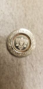 Sterling Silver Franklin Mint Dollhouse Miniature Plate Antique English Series