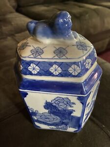 Antique Porcelain Chinese Tea Caddy